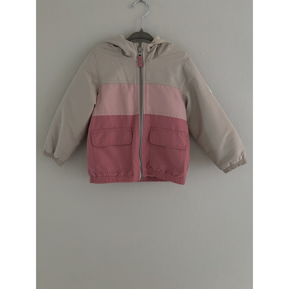 Oshkosh‎ B'Gosh Midweight Hoodie Jacket Fleece Lined Size 2T